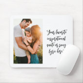 Creëer uw eigen gepersonaliseerde foto quote muismat (Met muis)