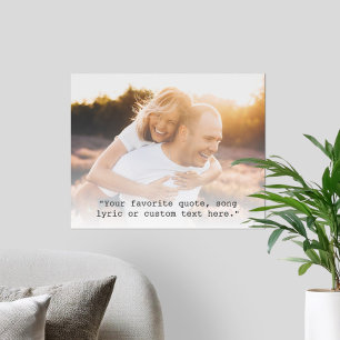 Creëer uw eigen gepersonaliseerde foto quote poster