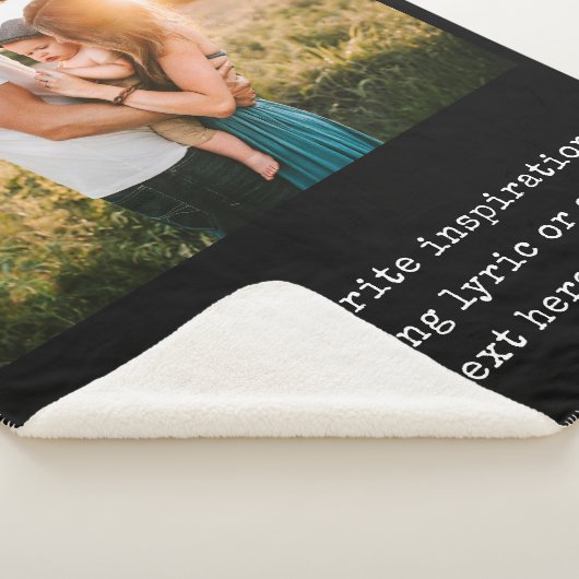 Creëer uw eigen gepersonaliseerde foto quote sherpa deken (3/4)