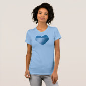 Creëer uw eigen gepersonaliseerde foto ZEE HART T-shirt (Voorkant volledig)