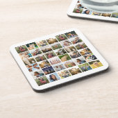 Creëer uw eigen gepersonaliseerde fotocollage bier onderzetter (Linkerzijde)