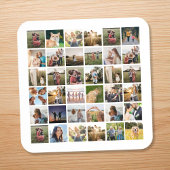 Creëer uw eigen gepersonaliseerde fotocollage bier onderzetter