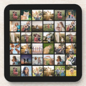 Creëer uw eigen gepersonaliseerde fotocollage bier onderzetter (Voorkant)