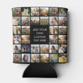 Creëer uw eigen gepersonaliseerde fotocollage blikjeskoeler (Achterkant)