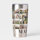 Creëer uw eigen gepersonaliseerde fotocollage geïsoleerde drinkbeker (Voorkant)