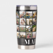Creëer uw eigen gepersonaliseerde fotocollage geïsoleerde drinkbeker (Voorkant)