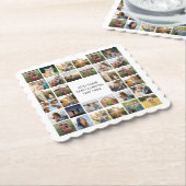 Creëer uw eigen gepersonaliseerde fotocollage kartonnen onderzetters (Gebogen)