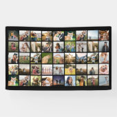 Creëer uw eigen gepersonaliseerde fotocollage spandoek (Horizontaal)