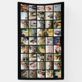 Creëer uw eigen gepersonaliseerde fotocollage spandoek (Verticaal)