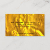 Creëer uw eigen gepersonaliseerde Gold Art Deco Aa Visitekaartje (Achterkant)