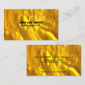 Creëer uw eigen gepersonaliseerde Gold Art Deco Aa Visitekaartje (Voorkant / Achterkant)