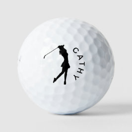Creëer uw eigen gepersonaliseerde golfer Logo naam Golfballen