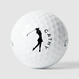 Creëer uw eigen gepersonaliseerde golfer Logo naam Golfballen