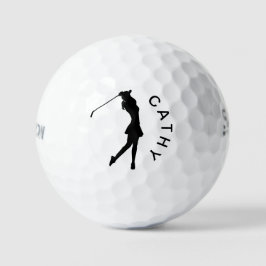Creëer uw eigen gepersonaliseerde golfer Logo naam Golfballen