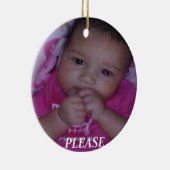 Creëer Uw eigen gepersonaliseerde keramische versi Keramisch Ornament (Rechts)