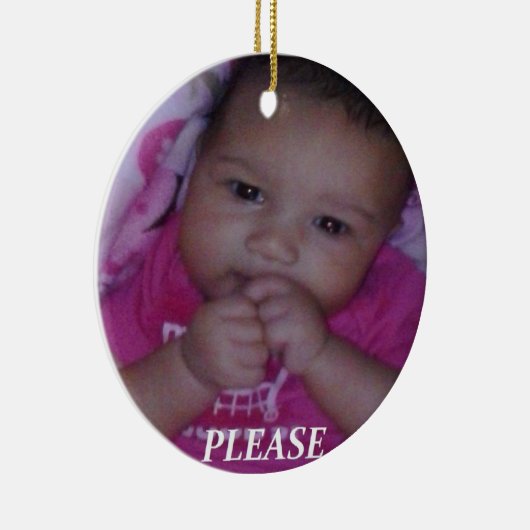 Creëer Uw eigen gepersonaliseerde keramische versi Keramisch Ornament (Rechts)