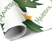 Creëer Uw eigen gepersonaliseerde kerstboom Cadeaupapier (Rol Hoek)