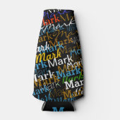 Creëer Uw eigen gepersonaliseerde kleurnaam Flesjeskoeler (Voorkant)