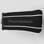 Creëer uw eigen gepersonaliseerde minimalistische  golfheadcover (Voorkant)