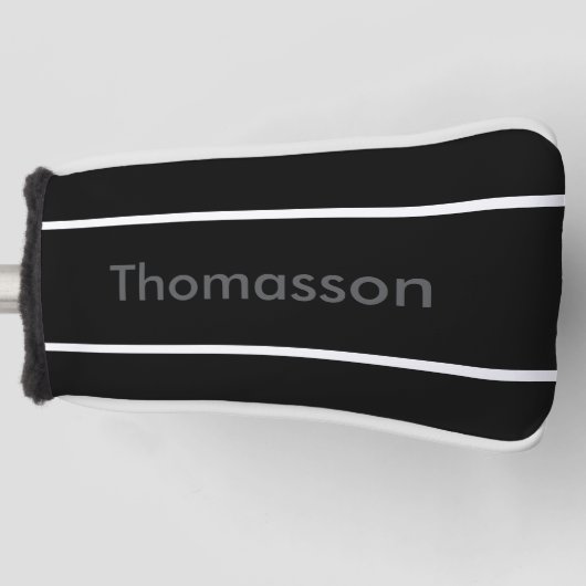 Creëer uw eigen gepersonaliseerde minimalistische  golfheadcover (Voorkant)
