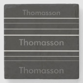 Creëer uw eigen gepersonaliseerde minimalistische  stenen onderzetter (Voorkant)