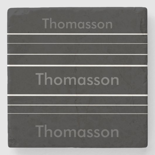 Creëer uw eigen gepersonaliseerde minimalistische stenen onderzetter (Voorkant)