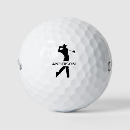 Creëer uw eigen gepersonaliseerde moderne monogram golfballen