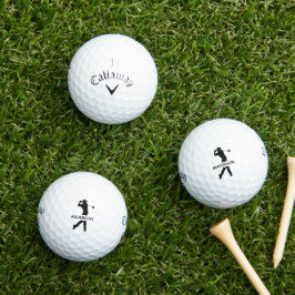 Creëer uw eigen gepersonaliseerde moderne monogram golfballen