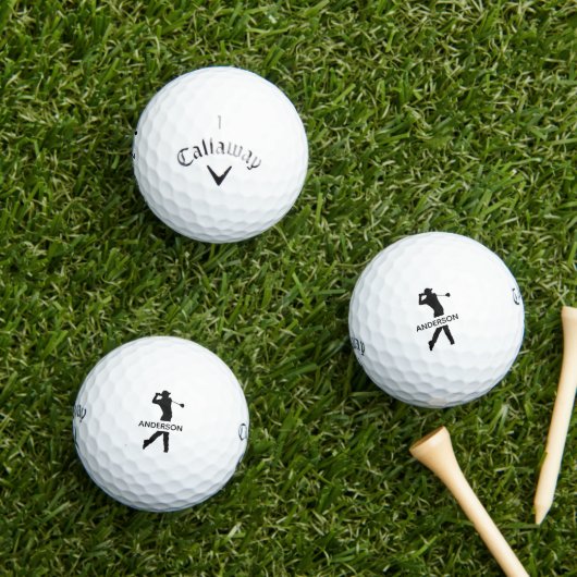 Creëer uw eigen gepersonaliseerde moderne monogram golfballen (Insitu Gras)