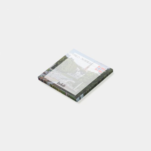 Creëer uw eigen gepersonaliseerde Oslo custom foto Post-it® Notes (Schuin)