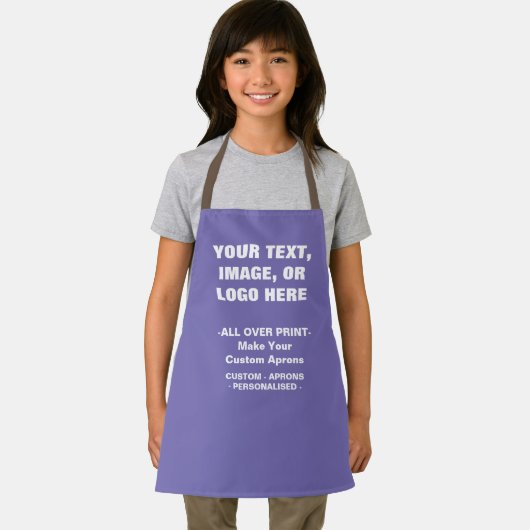 Creëer uw eigen gepersonaliseerde Periwinkle Kind Schort (Insitu)