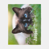 Creëer Uw eigen gepersonaliseerde Pet Dog Family F Fleece Deken (Voorkant)