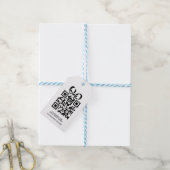 Creëer uw eigen gepersonaliseerde QR-codebedrijf Cadeaulabel (Met Touw)