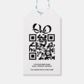 Creëer uw eigen gepersonaliseerde QR-codebedrijf Cadeaulabel (Voorkant)