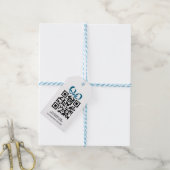 Creëer uw eigen gepersonaliseerde QR-codebedrijf Cadeaulabel (Met Touw)