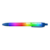 Creëer Uw eigen gepersonaliseerde regenbooggradiën Blauwe Inkt Pen (Bodem)