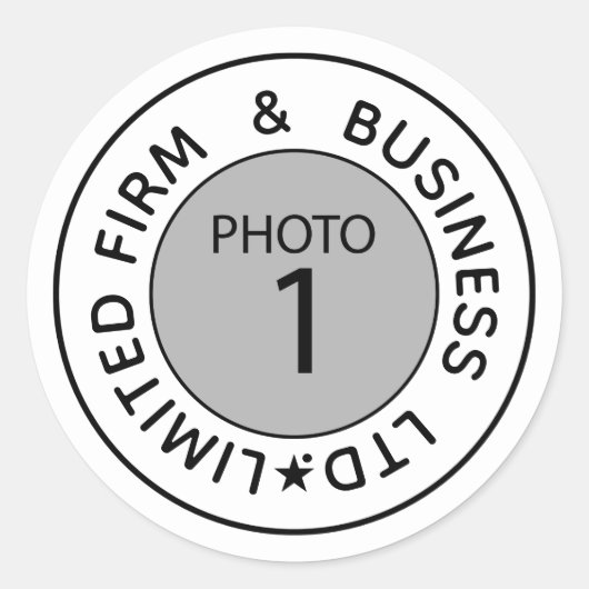 Creëer Uw eigen gepersonaliseerde Sjabloon tekst A Ronde Sticker (Voorkant)