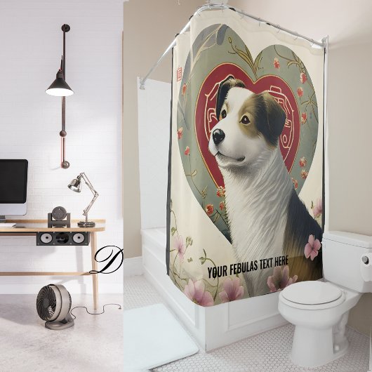 Creëer Uw Eigen Gepersonaliseerde Tekst van de Dou Douchegordijn