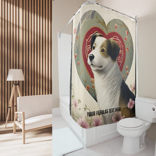 Creëer Uw Eigen Gepersonaliseerde Tekst van de Dou Douchegordijn