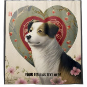 Creëer Uw Eigen Gepersonaliseerde Tekst van de Dou Douchegordijn (Voorkant)