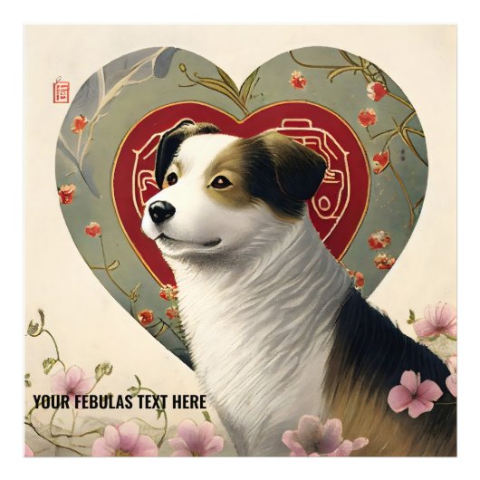 Creëer Uw Eigen Gepersonaliseerde Tekst van de Dou Foto Afdruk (Voorkant)