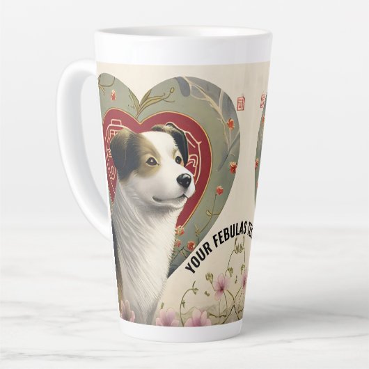 Creëer Uw Eigen Gepersonaliseerde Tekst van de Dou Latte Mok (Linkerhoek)