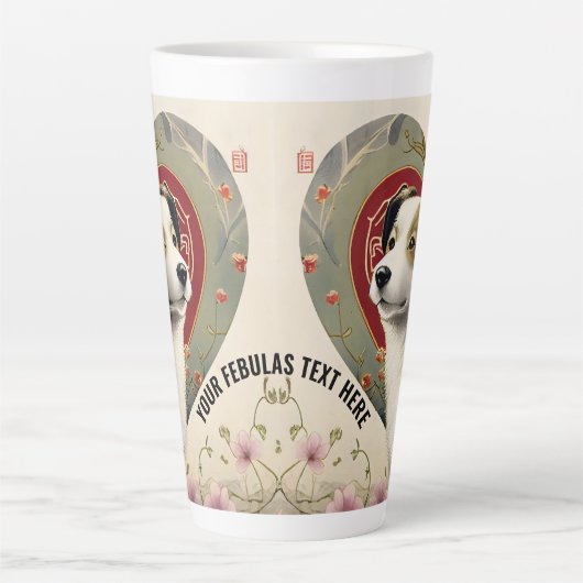 Creëer Uw Eigen Gepersonaliseerde Tekst van de Dou Latte Mok (Voorkant)