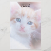 Creëer Uw eigen gepersonaliseerde twee foto briefp Briefpapier (Voorkant)