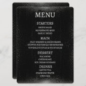 Creëer uw eigen gepersonaliseerde zwarte gespikkel menu (Voorkant / Achterkant)