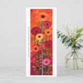 Creëer Uw eigen geschilderde Gerberas Bladwijzer K (Staand voorkant)