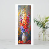 Creëer Uw eigen geschilderde Gladiolus Vaas Bladwi (Staand voorkant)