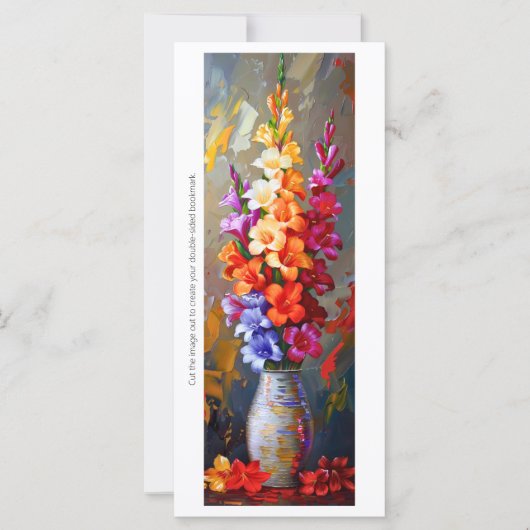 Creëer Uw eigen geschilderde Gladiolus Vaas Bladwi (Voorkant)