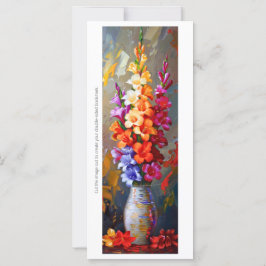 Creëer Uw eigen geschilderde Gladiolus Vaas Bladwi