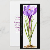 Creëer Uw eigen geschilderde Krokus Bladwijzer Kaa (Voorkant / Achterkant)